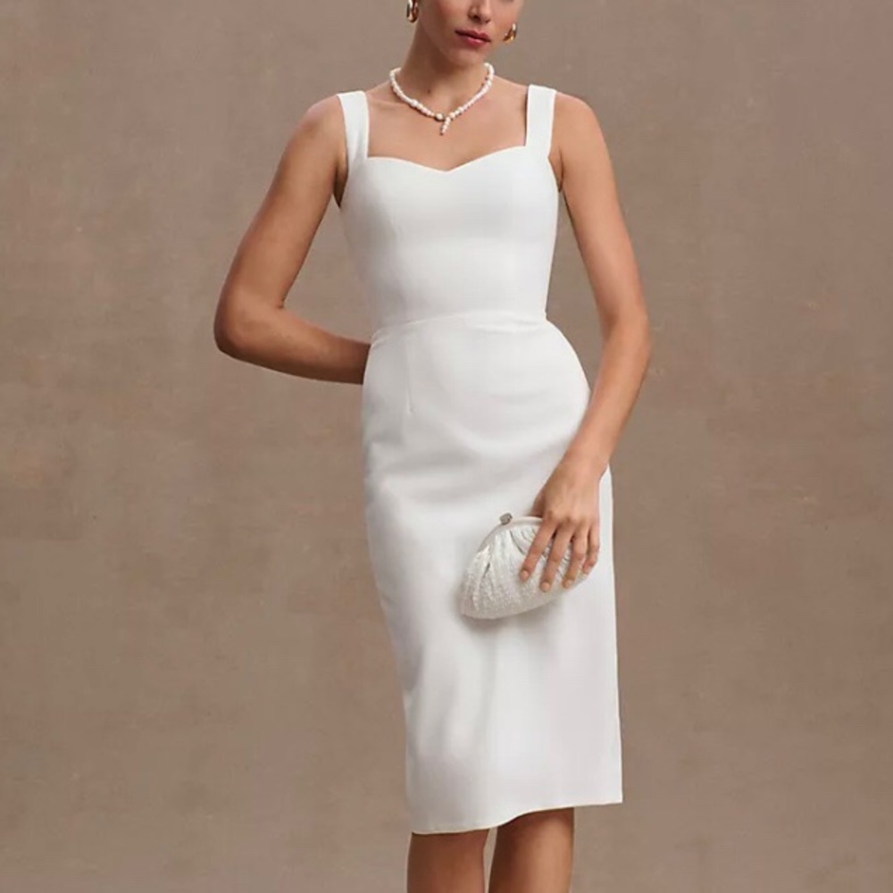 ANTHROPOLOGIE DRESS THE POPULATION WHITE DRESS